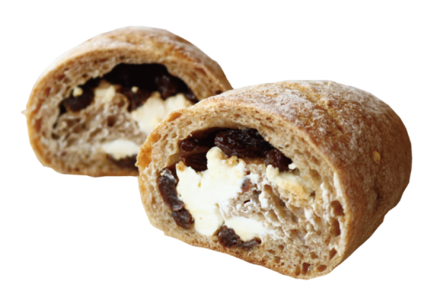 クリームチーズとクランベリー&レーズンのコンプレ